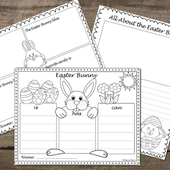Easter craft and writing activity easter bunny craftivity and writing prompts