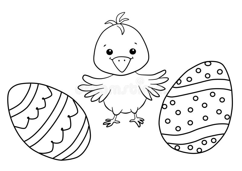 Easter chick colouring stock illustrations â easter chick colouring stock illustrations vectors clipart