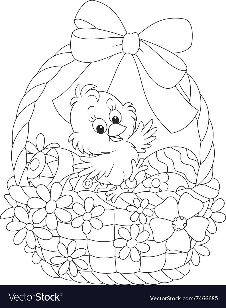 Easter chick royalty free vector image