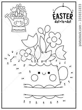 Vector easter dot