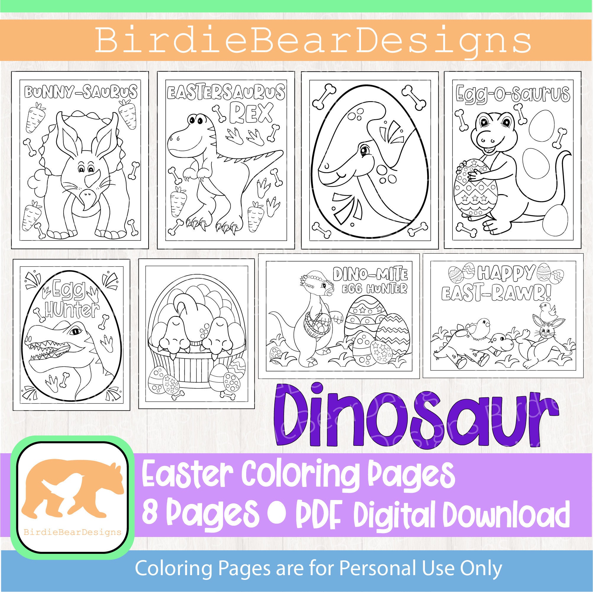 Dinosaur coloring page easter coloring pages easter coloring dinosaur coloring easter coloring book easter coloring sheets pdf