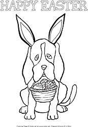 Printable easter coloring pages from
