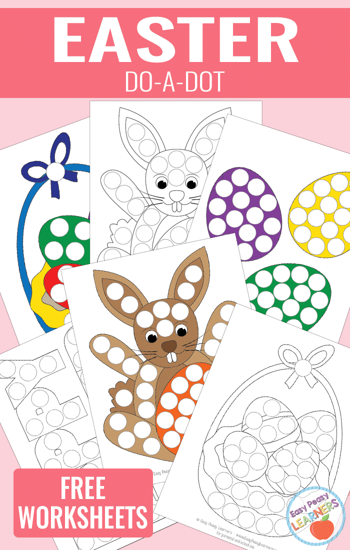 Free easter do a dot printables