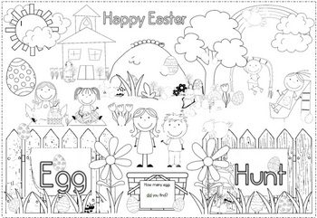 Easter free coloring page by clever classroom tpt