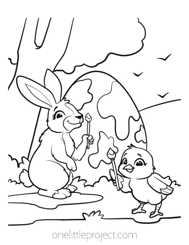 Easter coloring pages free printable easter coloring sheets
