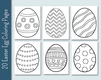Easter egg coloring pages variety coloring printable coloring pages easter eggs kindergarten preschool easter spring