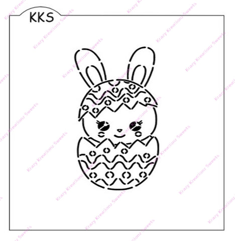 Paint your own cookie easter egg basket stencil â krazy kreationz sweets