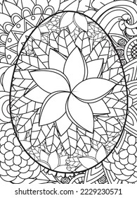 Hakuun easter flower coloring pages adults liittyvã vektorikuva rojaltivapaa