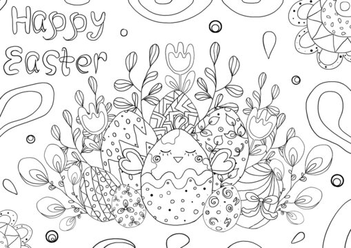 Easter coloring page images â browse photos vectors and video