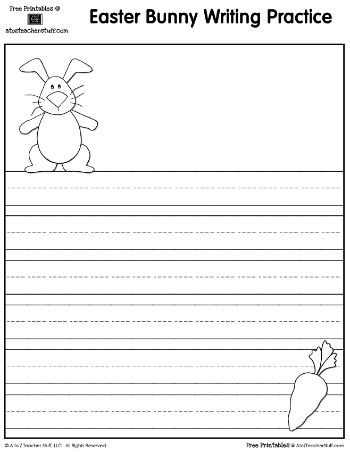 Easter writing practice and shape book pages a to z teacher stuff printable pages and worksheets