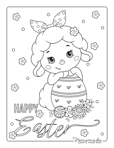 Free easter coloring pages for kids adults