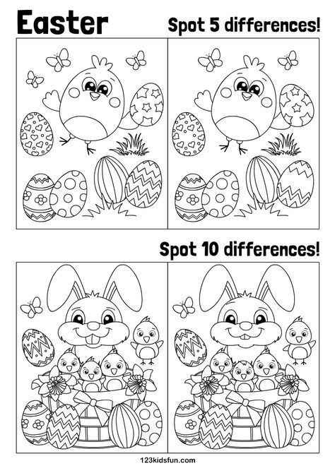 Fun easter printables for kids