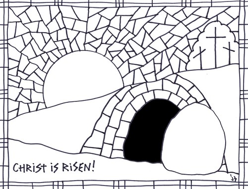 Easter sunday coloring pages â stushie art