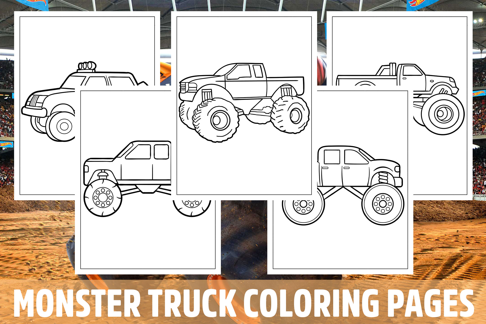 Monster truck coloring pages for kids girls boys teens birthday school activity made by teachers