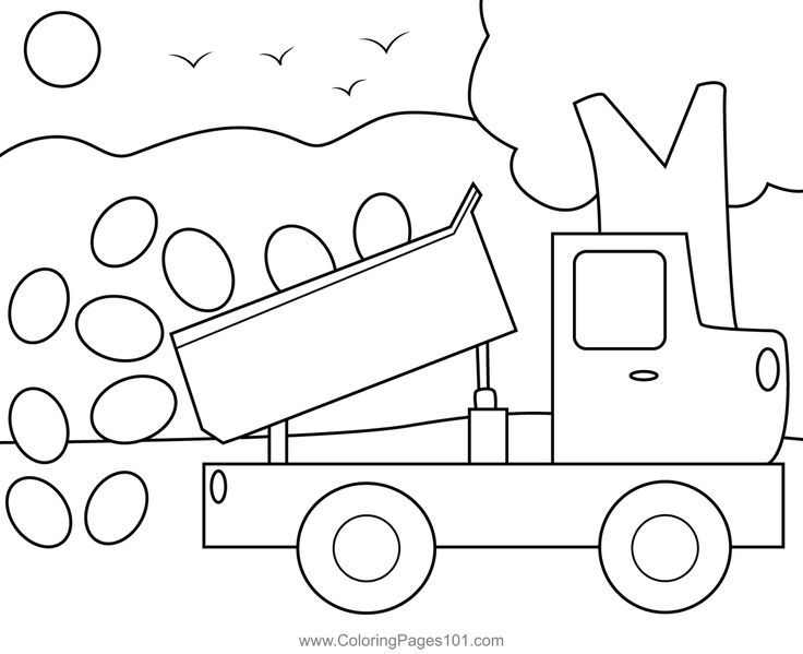 Easter dump truck colorg page truck colorg pages colorg pages easter colorg pages