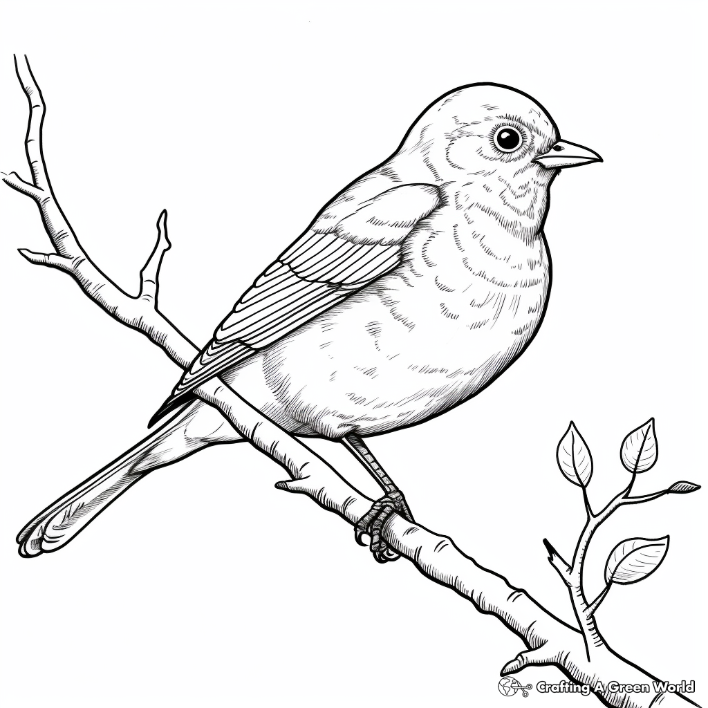 Blue bird coloring pages