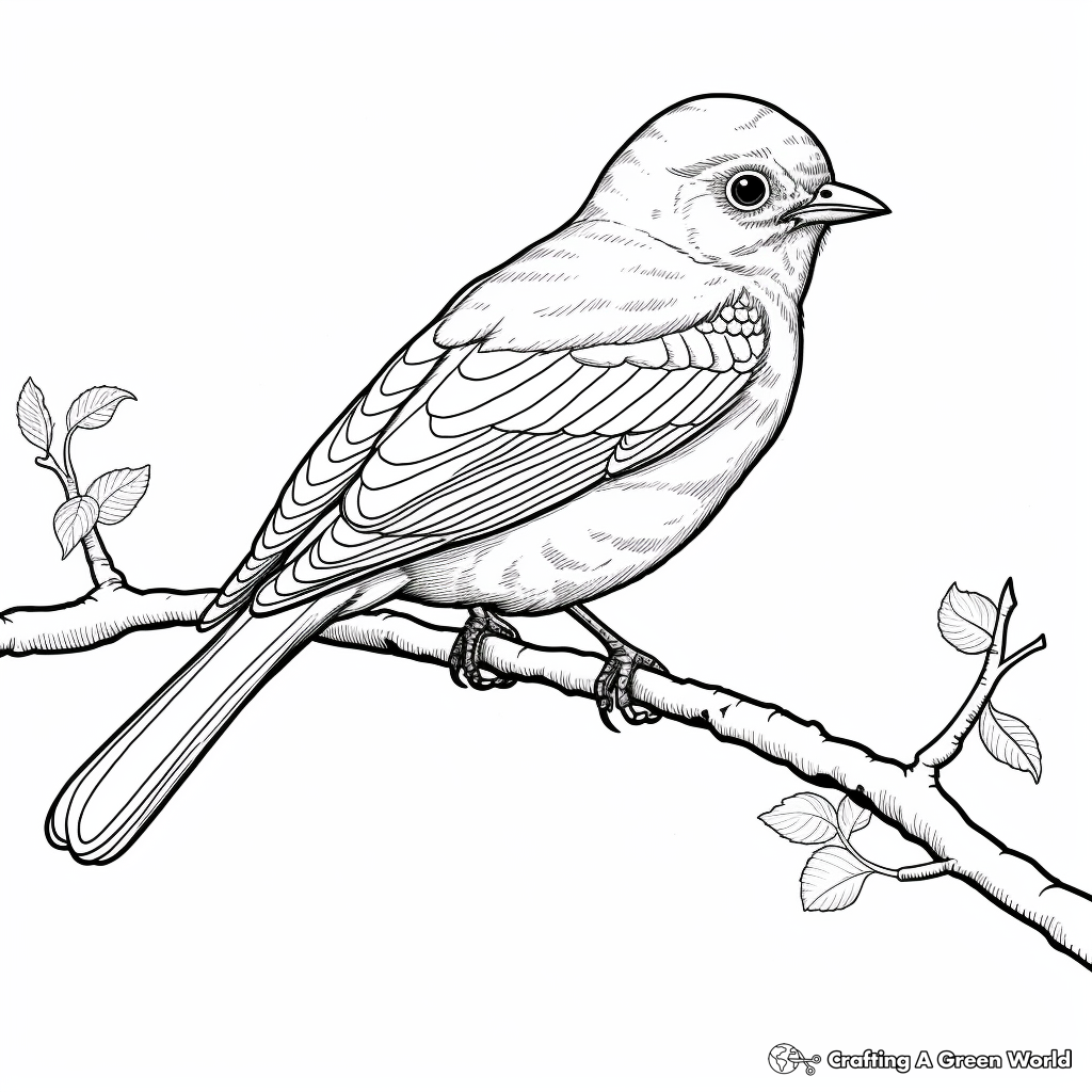 Blue bird coloring pages