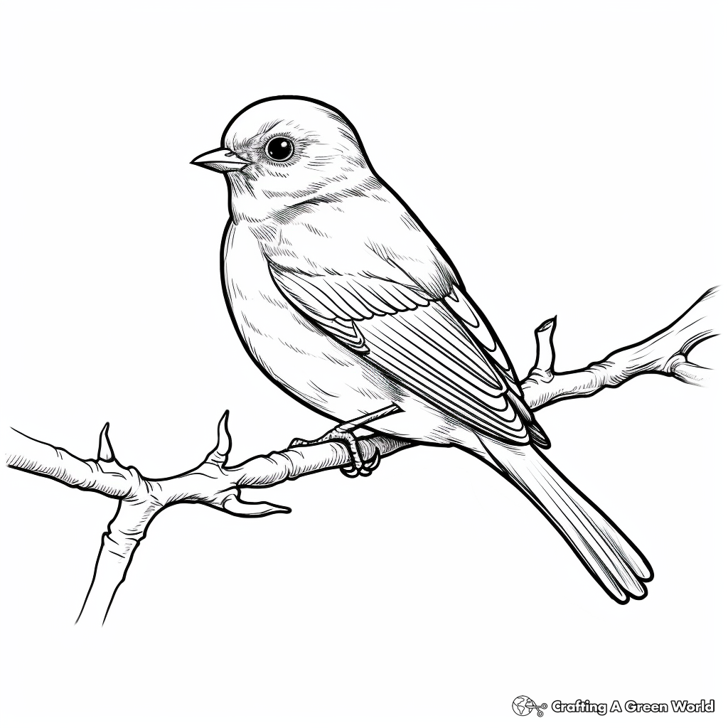 Blue bird coloring pages