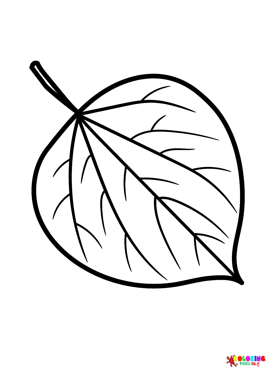 Eastern redbud leaf coloring page