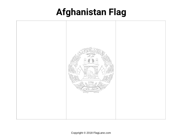 Free printable afghanistan flag coloring page download it from httpsflaglanecoloring