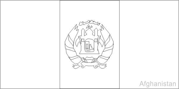 Colouring book of flags asia