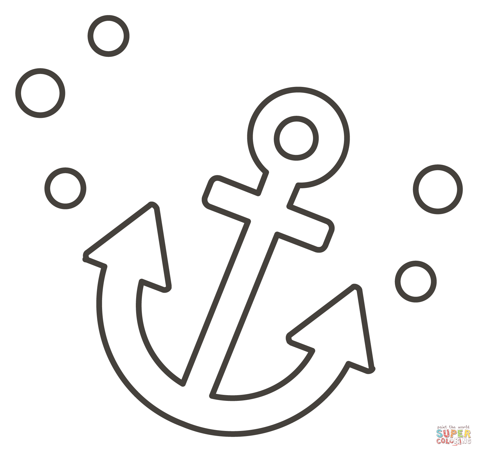 Anchor coloring page free printable coloring pages