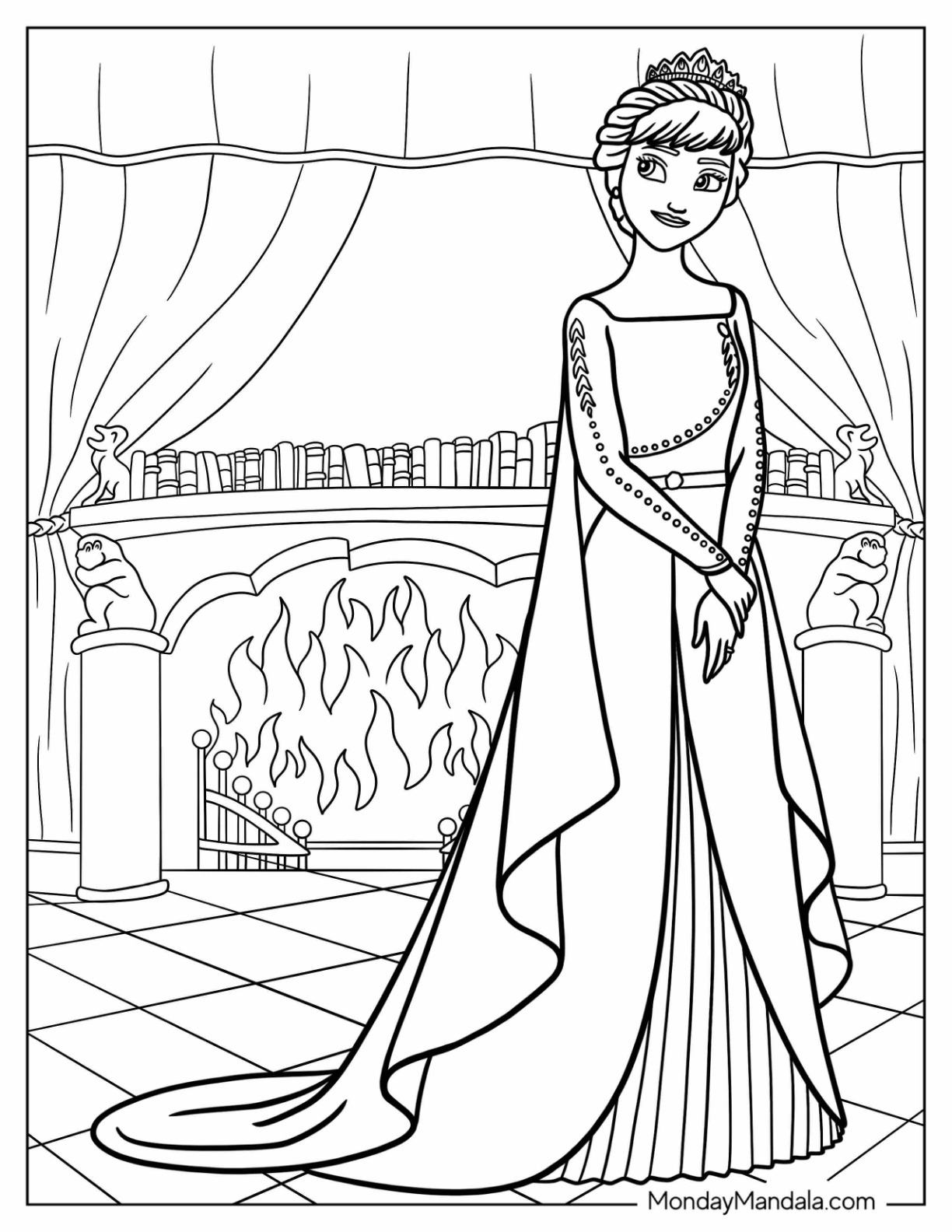 Anna coloring pages free pdf printables
