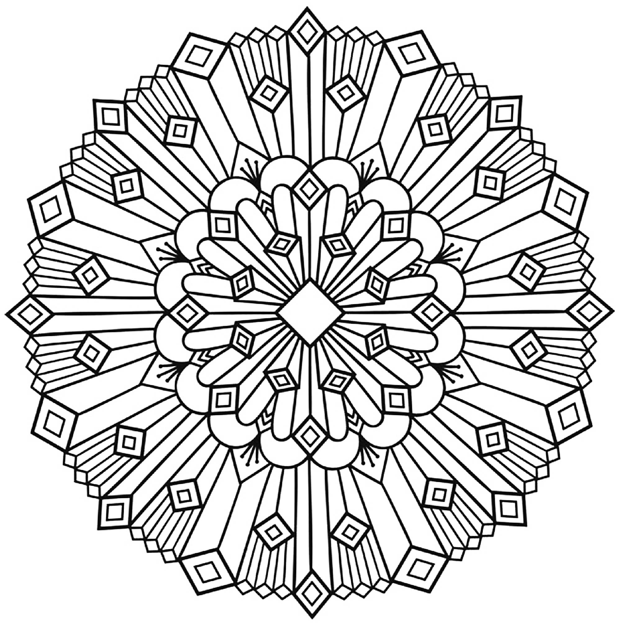 Art deco mandala