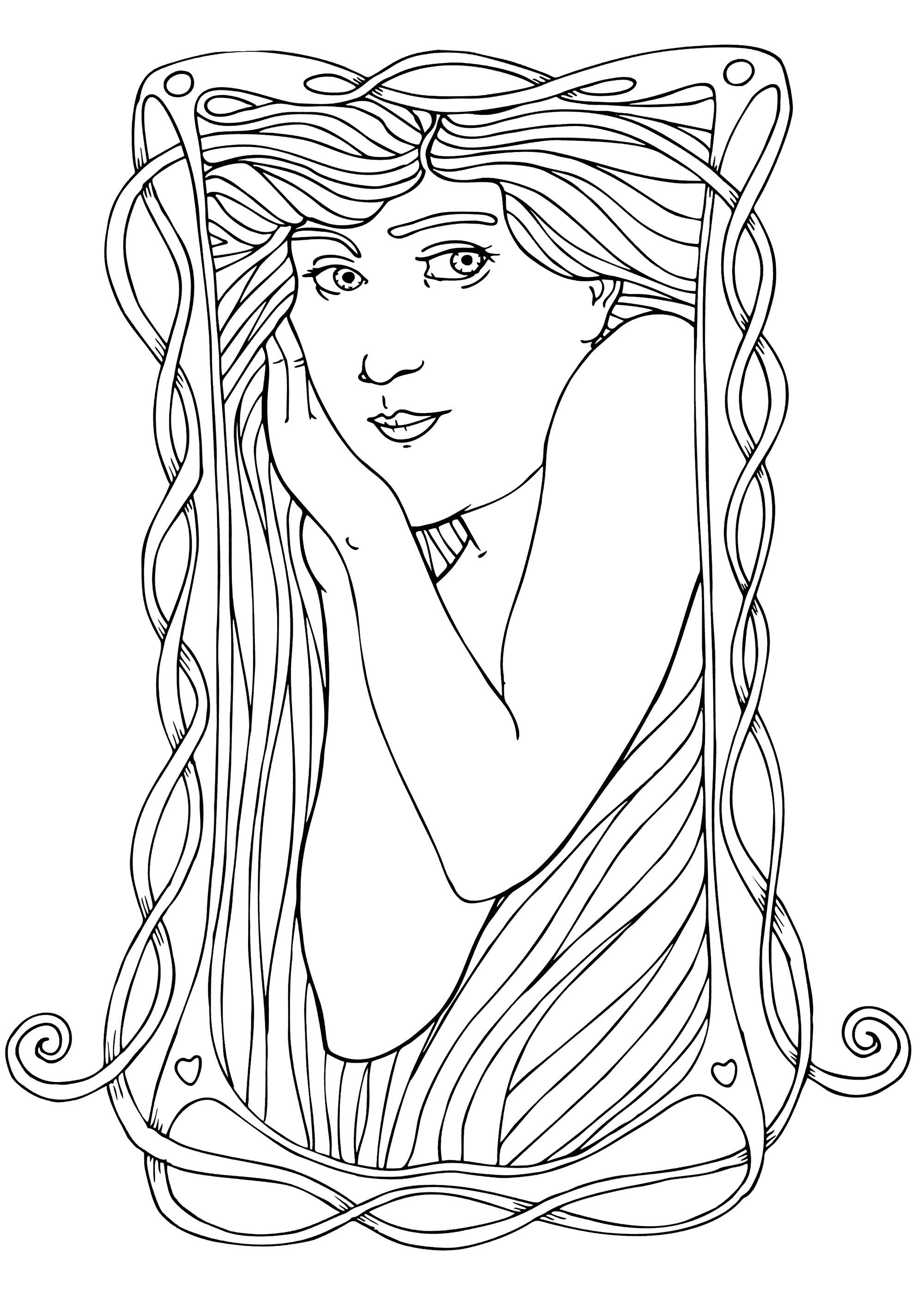 Art nouveau woman