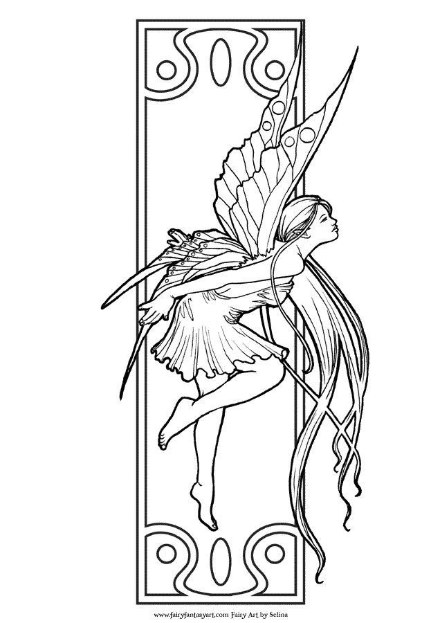 Pin by lytuxi on art nouveau coloring book art art nouveau illustration fairy coloring pages