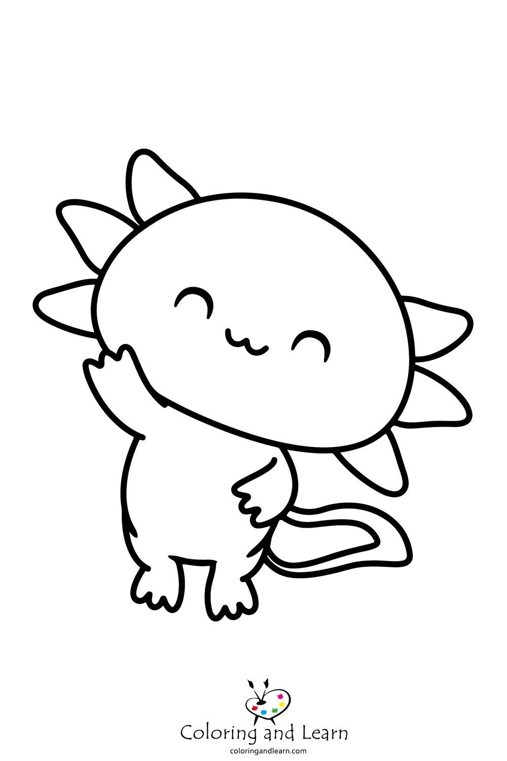 Axolotl coloring pages