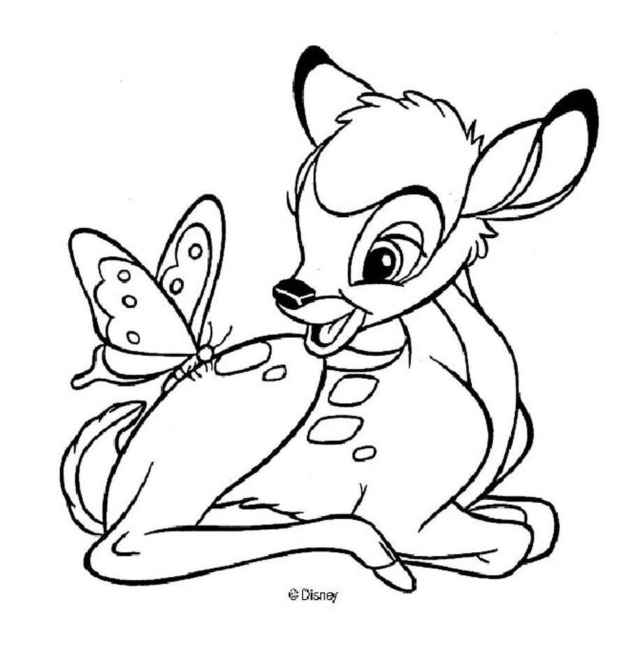 Bambi coloring pages