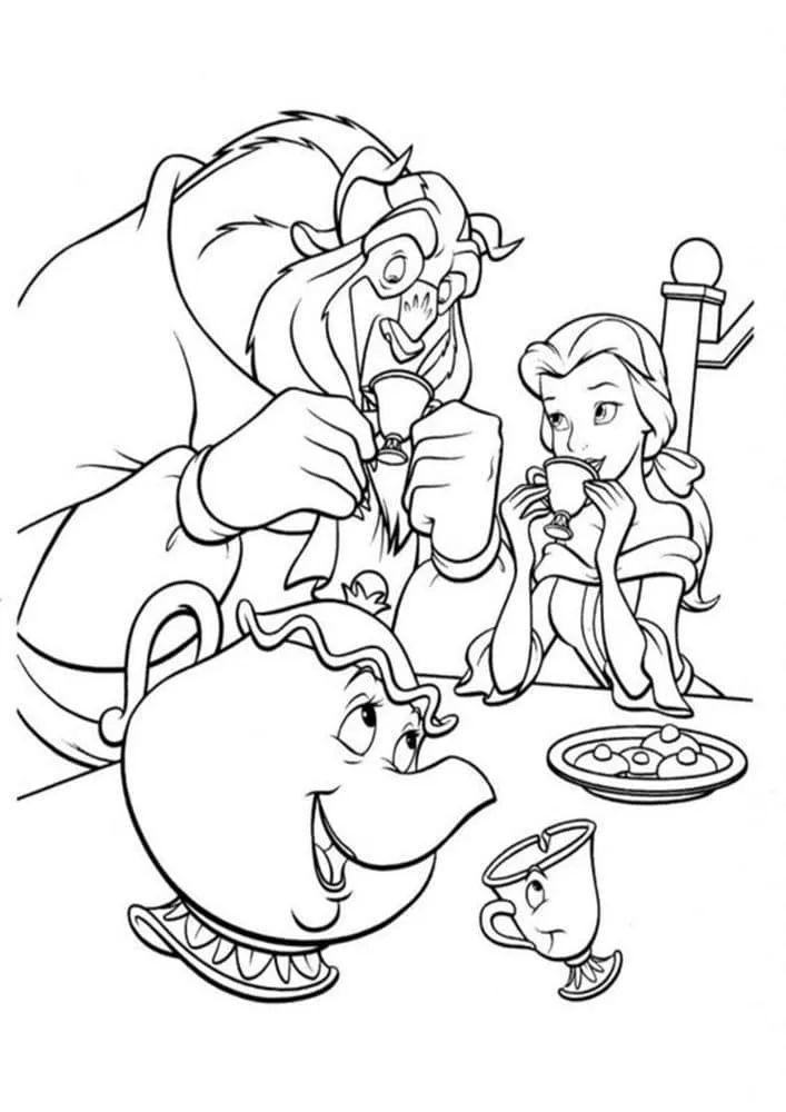 Free easy to print beauty and the beast coloring pages disney coloring pages disney princess coloring pages belle coloring pages