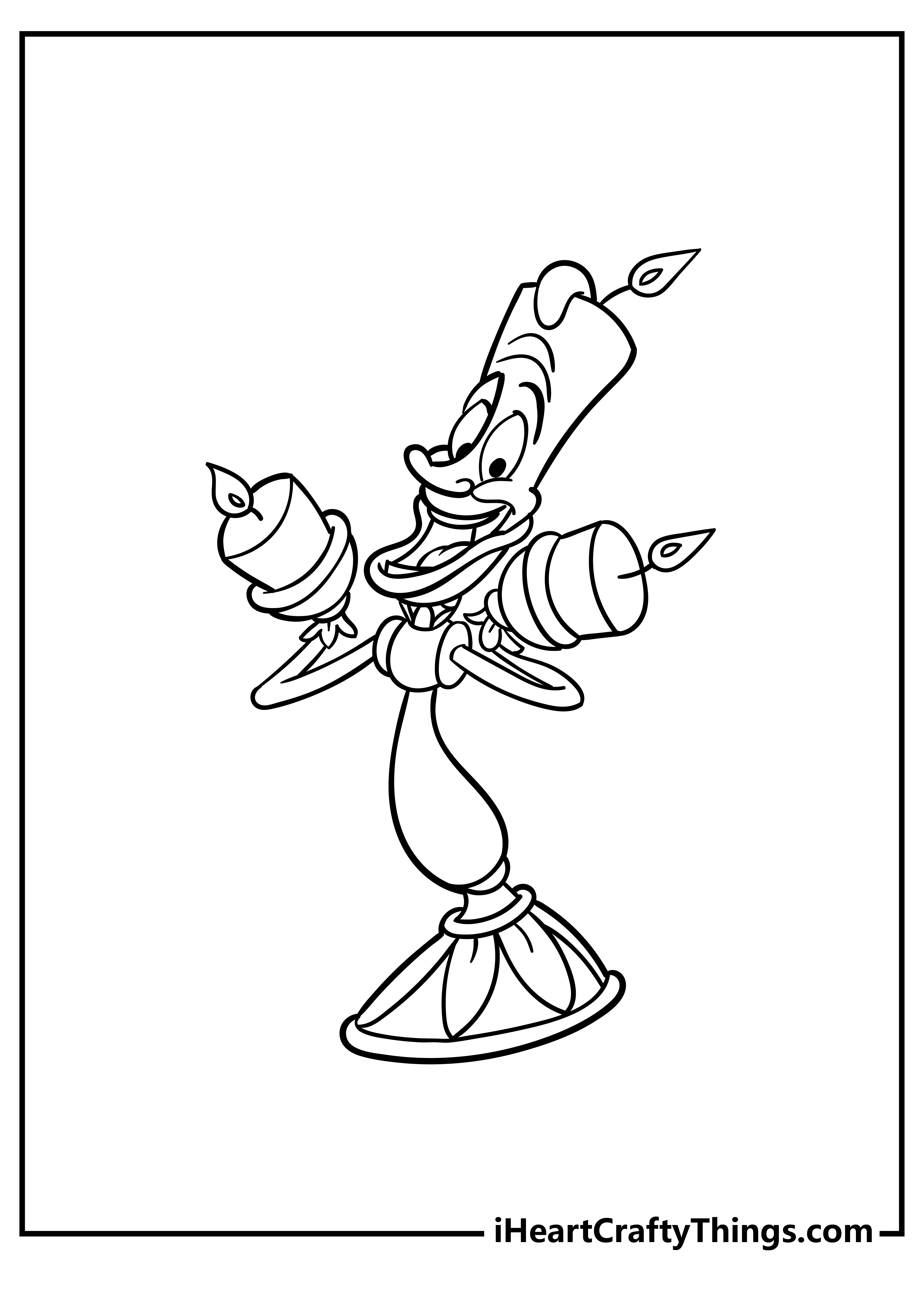 Beauty and the beast coloring pages free printables