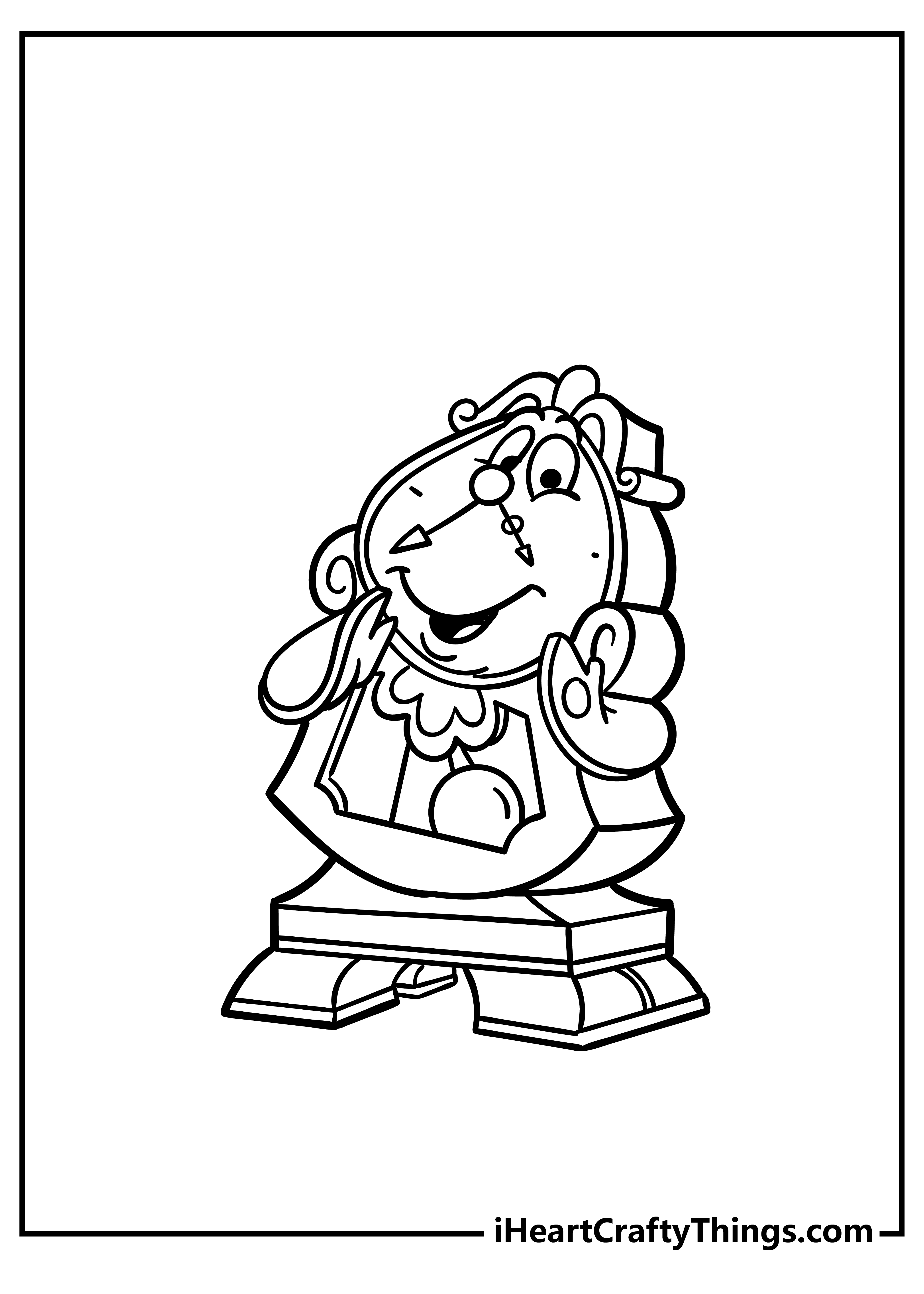 Beauty and the beast coloring pages free printables