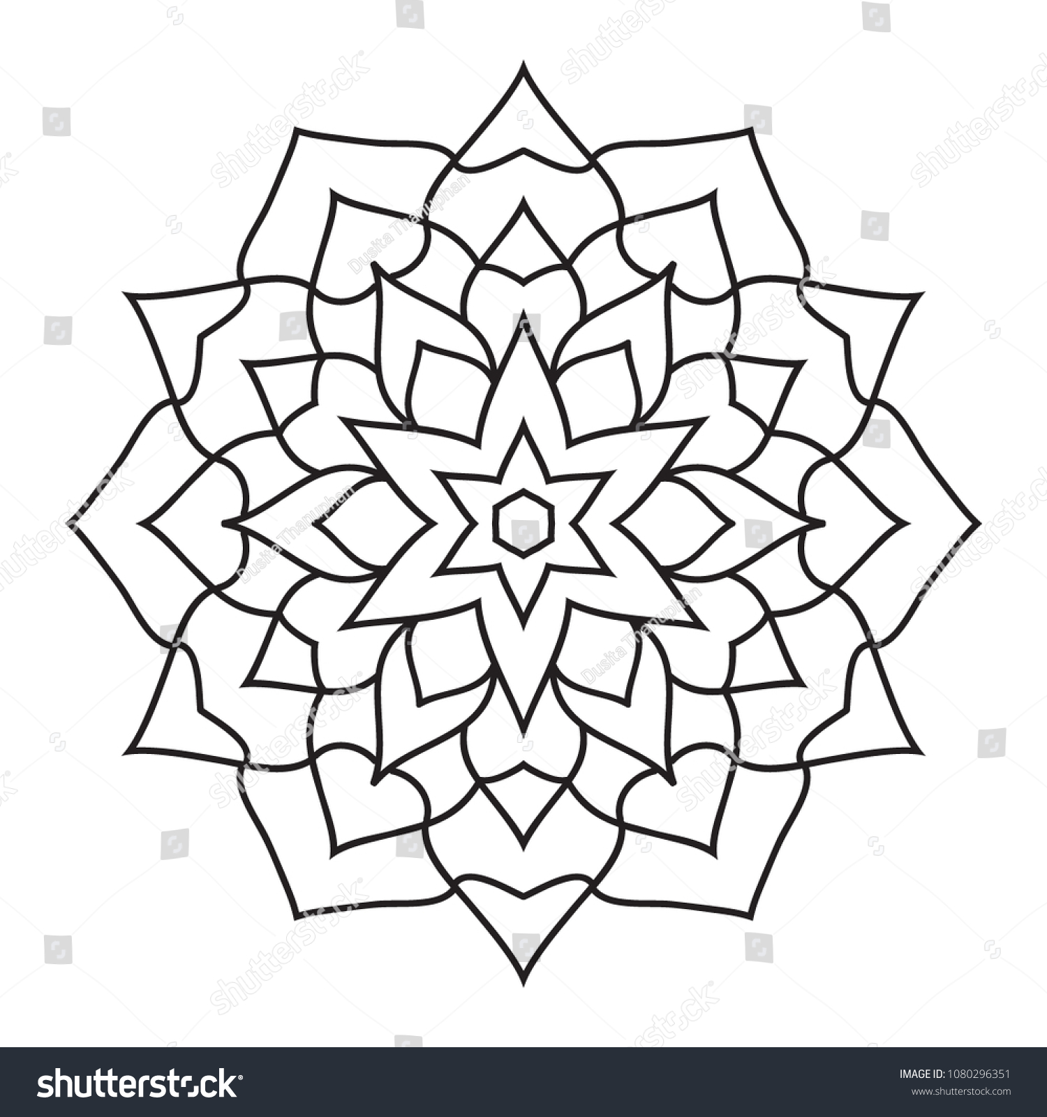Hakuun simple basic easy mandalas coloring pages liittyvã kuvituskuva