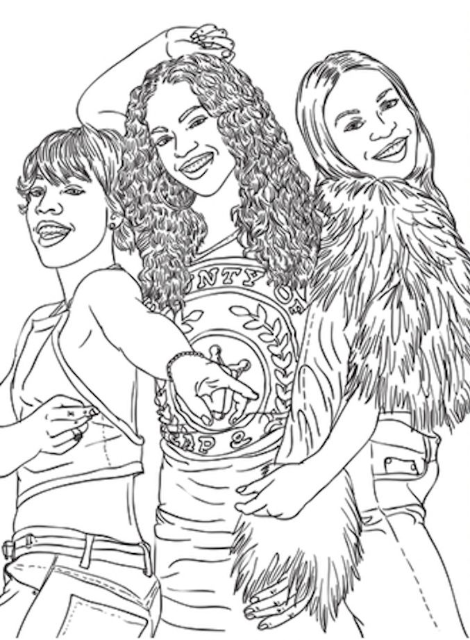 Evolution of beyonce coloring book is the perfect way to celebrate the queens birthday coloring books coloring pages coloring pages to print