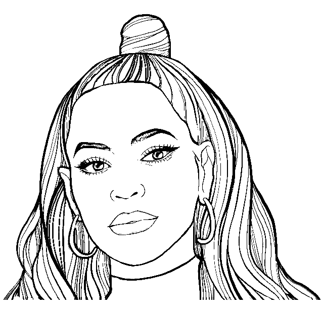 Beyonce coloring pages printable for free download
