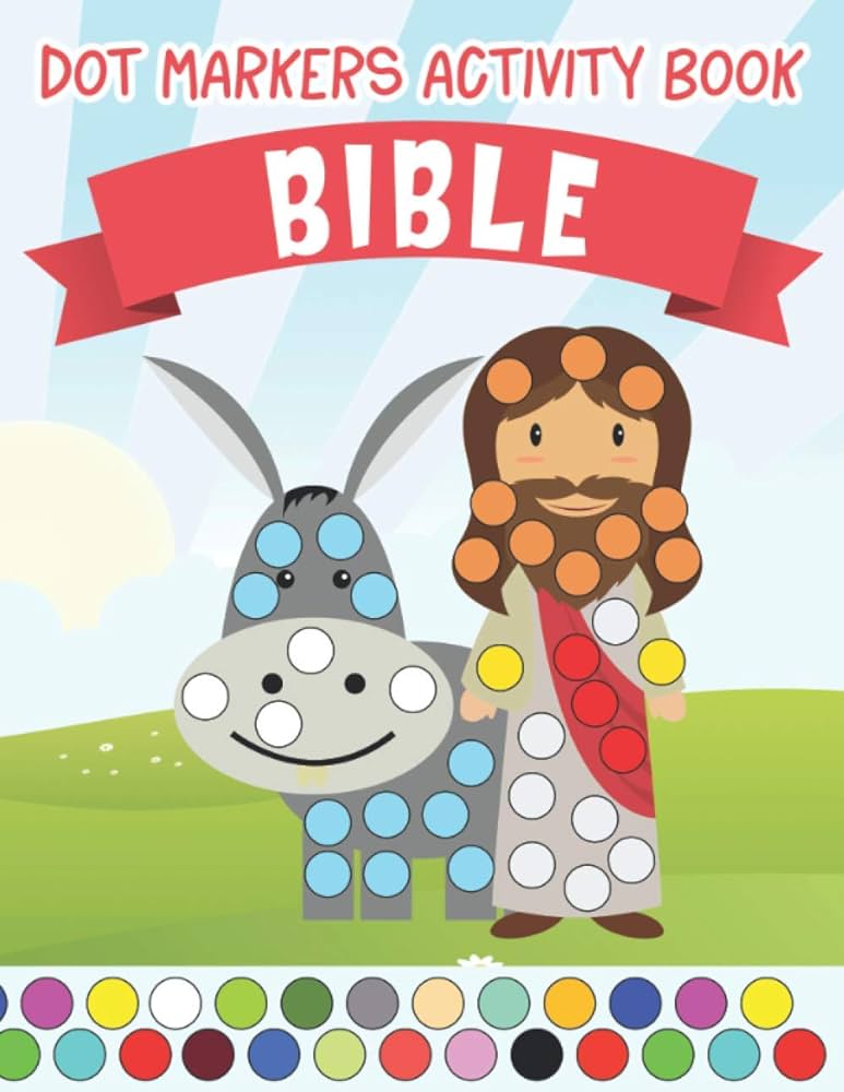 Dot markers activity book bible easy big doadot art christian story coloring for children and preschool kids easter gifts for toddlers sherman esmond t books