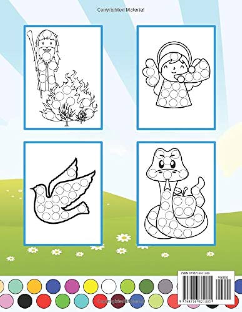 Dot markers activity book bible easy big doadot art christian story coloring for children and preschool kids easter gifts for toddlers sherman esmond t books