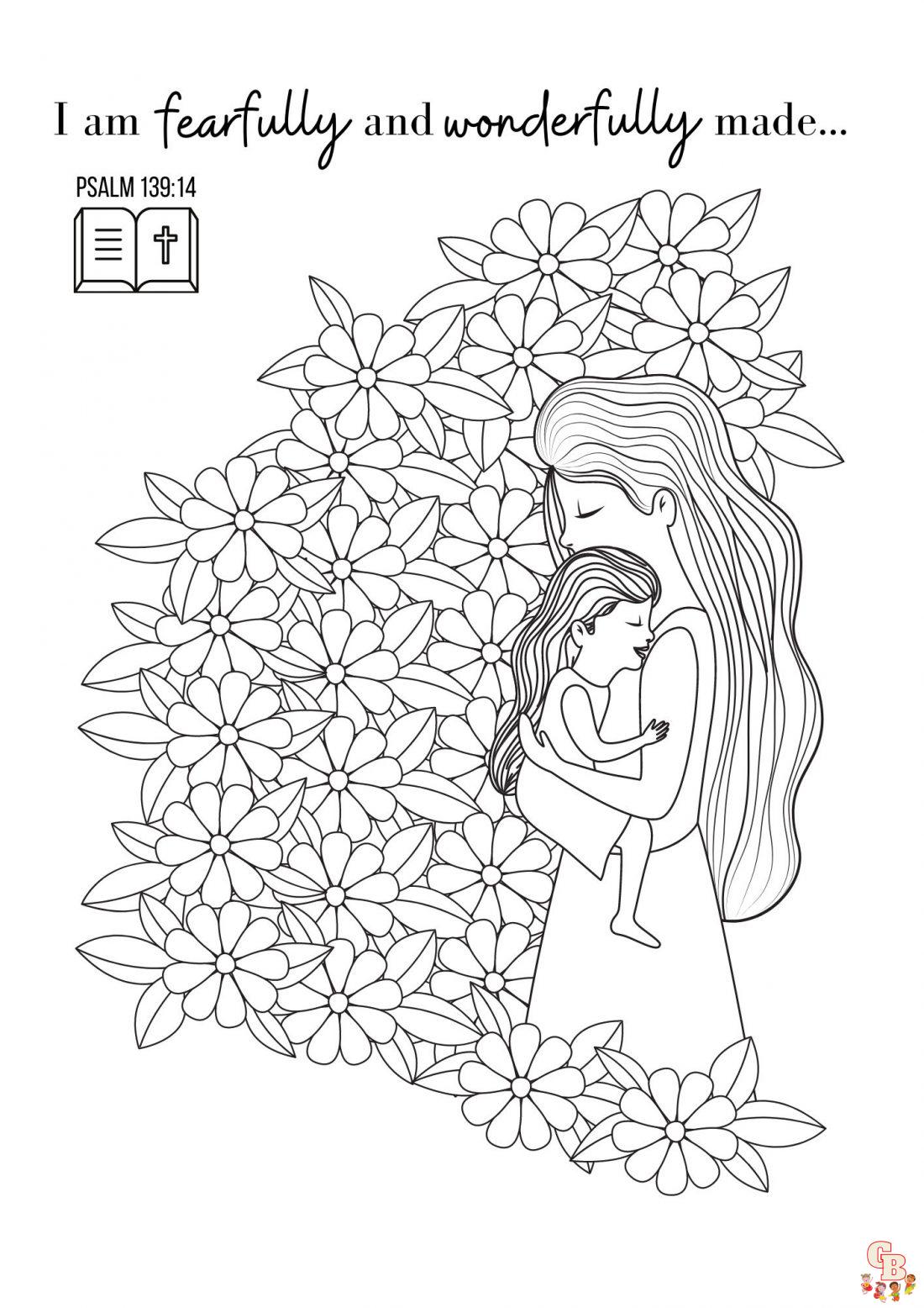 Easy bible verse coloring pages printable free