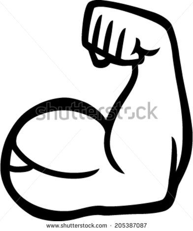 Bicep arm muscle cartoon cartoon drawings fresh logo design simple doodles
