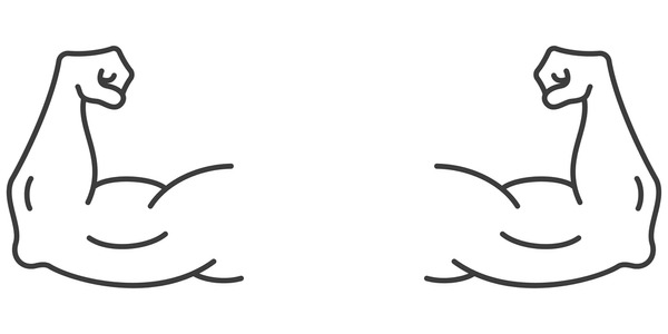 Arm flexing line drawing images stock photos d objects vectors