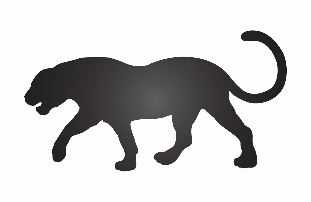Black panther stencil wild animal cat cougar lion safari africa diy craft signs