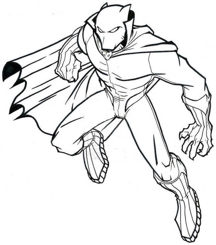 Free black panther coloring pages pdf