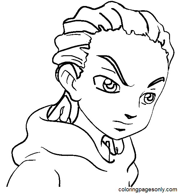 Boondocks coloring pages printable for free download