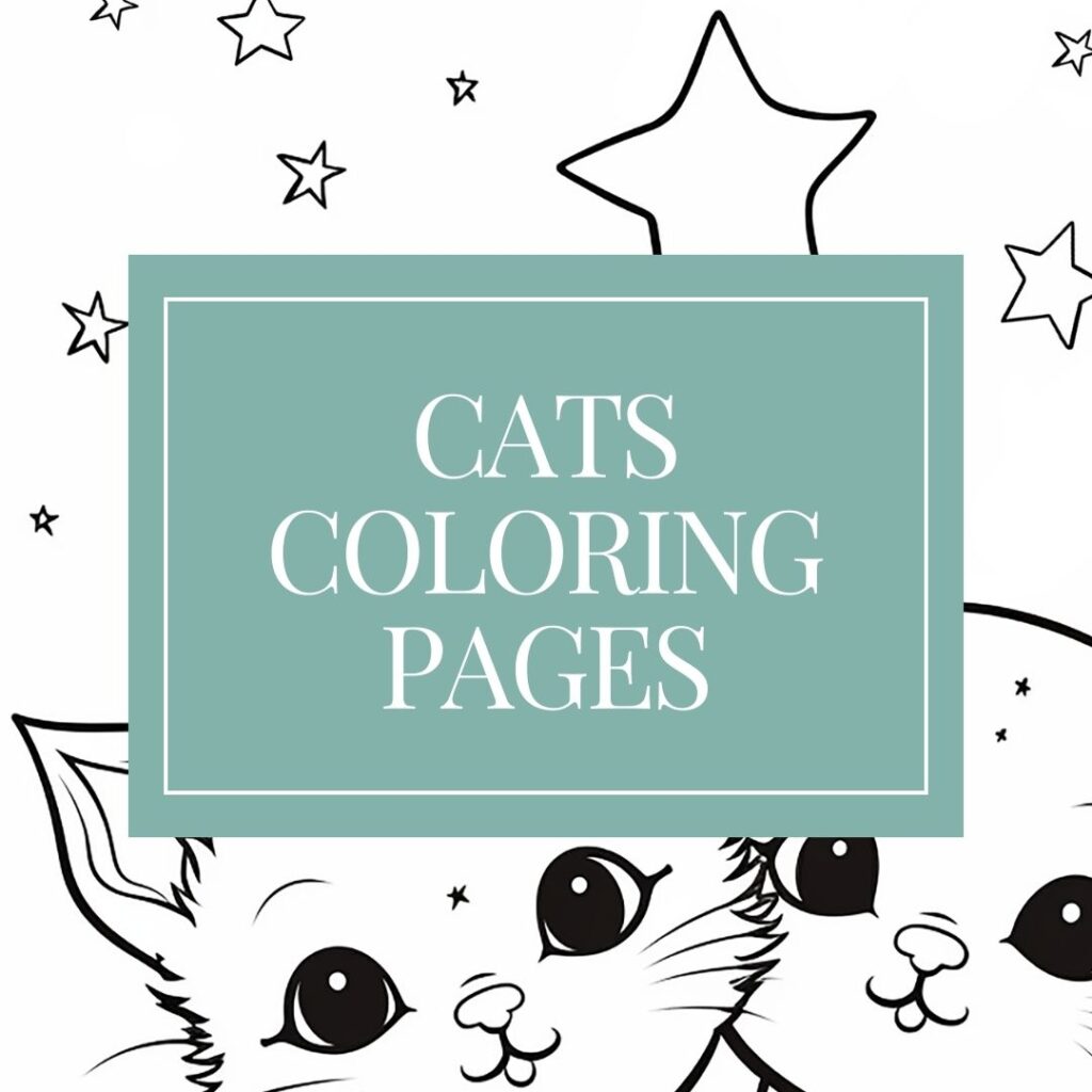Free cat coloring pages for kids