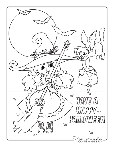 Free printable halloween coloring pages