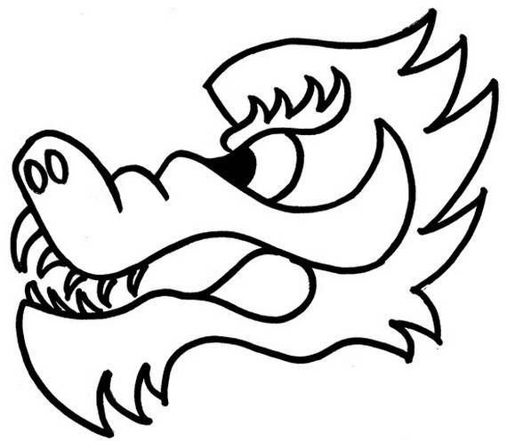 Chinese dragon boat festival coloring pages