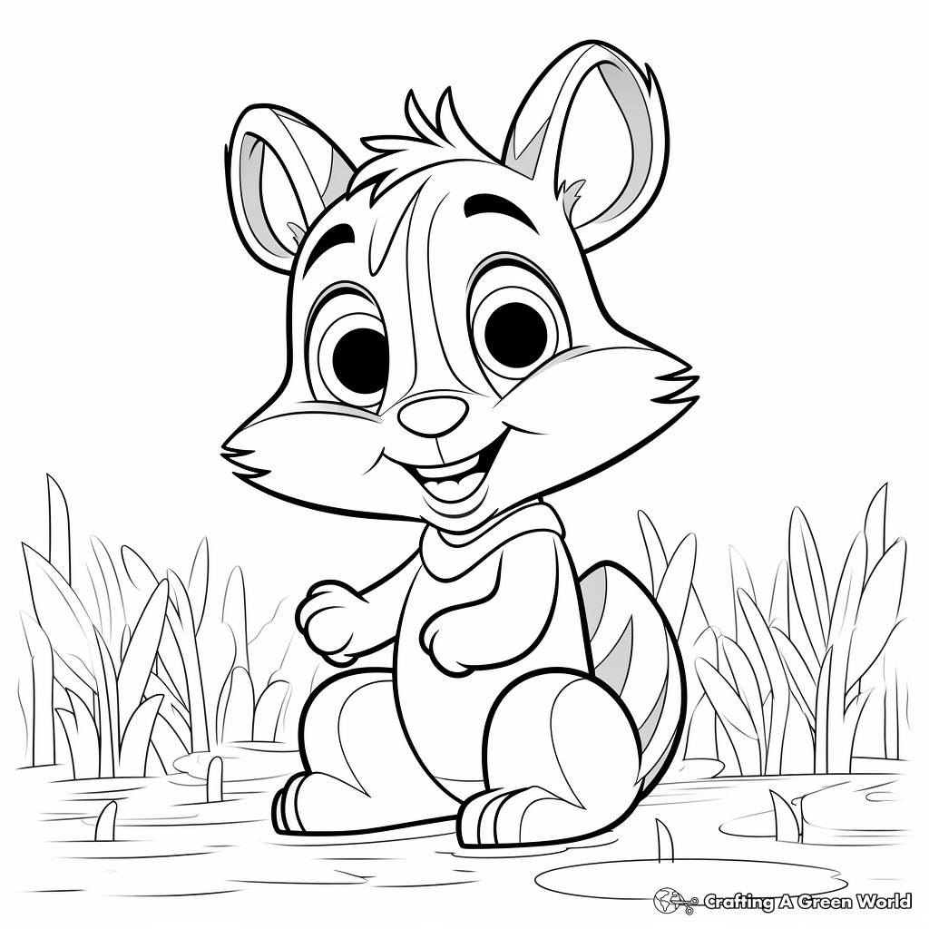 Chipmunk coloring pages